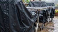 moisture trapped by waterproof covers