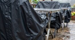 moisture trapped by waterproof covers