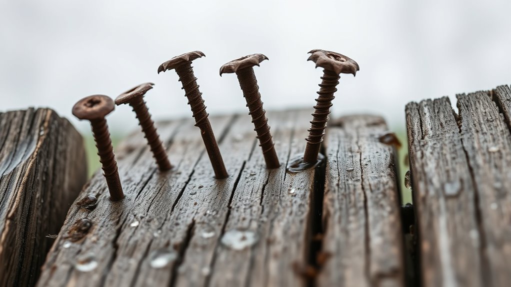 moisture weakens nail integrity