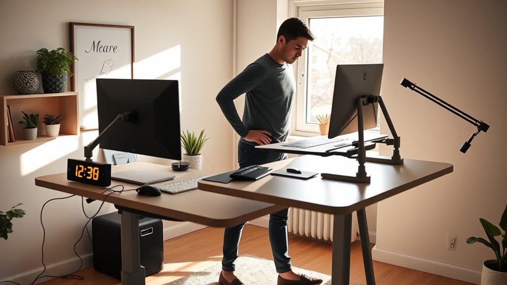 monitor posture and adjust regularly