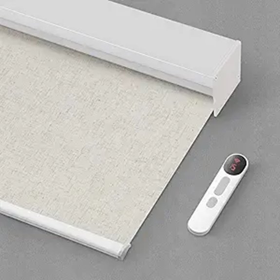 Bringnox Motorized Blackout Smart Roller Blinds with Remote