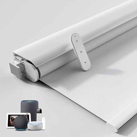 Grandekor Motorized No-Drill Smart Blackout Roller Shades