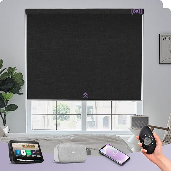 Graywind Motorized Blackout Window Shades with Remote