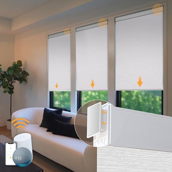 Motorized Cordless Smart Window Blinds with Remote