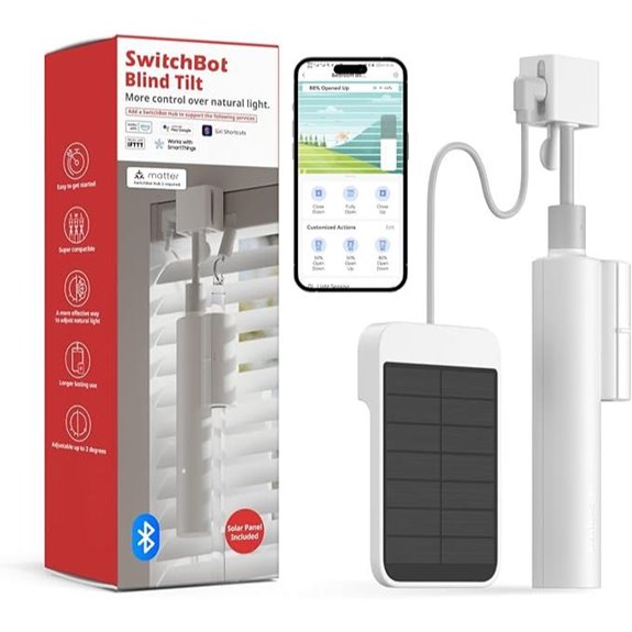 SwitchBot Motorized Blinds with Remote and Solar Power
