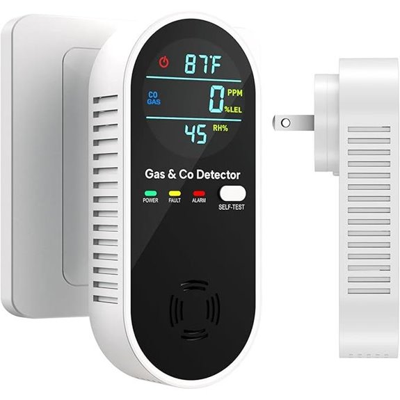 4-in-1 Gas and CO Leak Detector with Sensors