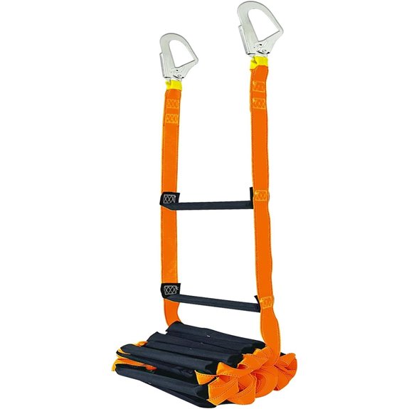 Fire Escape Ladder with Hooks for 3-5 Stories