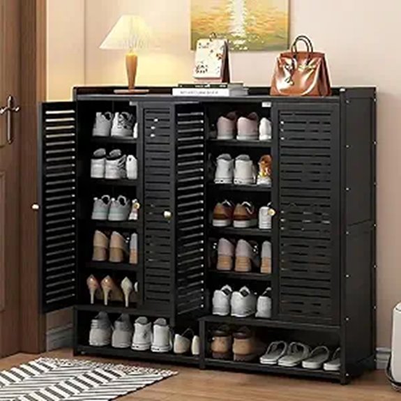 7-Tier Shoe Storage Cabinet with Adjustable Shelves