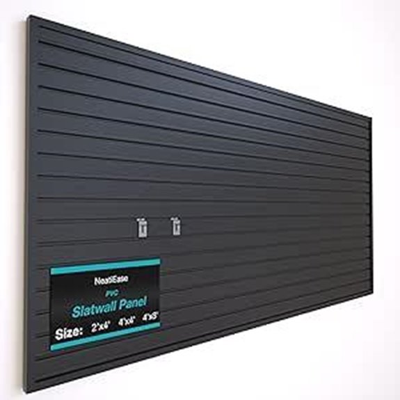 NeatiEase 4x8ft Slatwall Panel Garage Organizer
