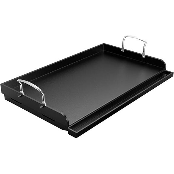 Uniflasy Nonstick Gas Grill Griddle 25x16