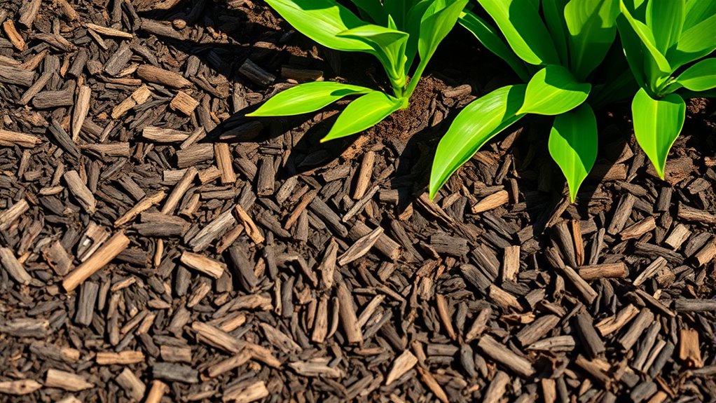 optimal mulch depth promotes healthy plants