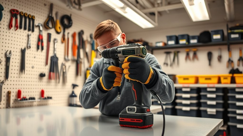 organized safe workspace habits