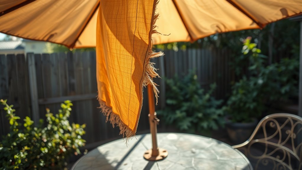 outdoor exposure causes deterioration