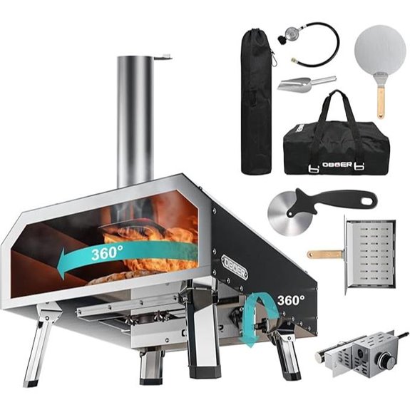 ABORON 16 Multi-Fuel Outdoor Pizza Oven