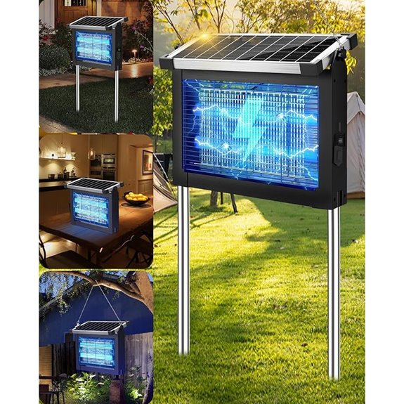 PhatroyYee Solar Mosquito Zapper for Outdoors