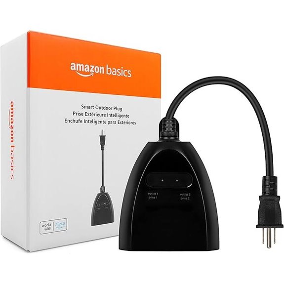 Amazon Basics Outdoor Wi-Fi Smart Plug with Alexa