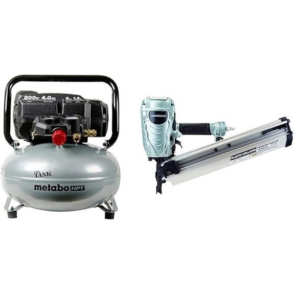 Metabo HPT EC914SM Pancake Air Compressor & Nailer