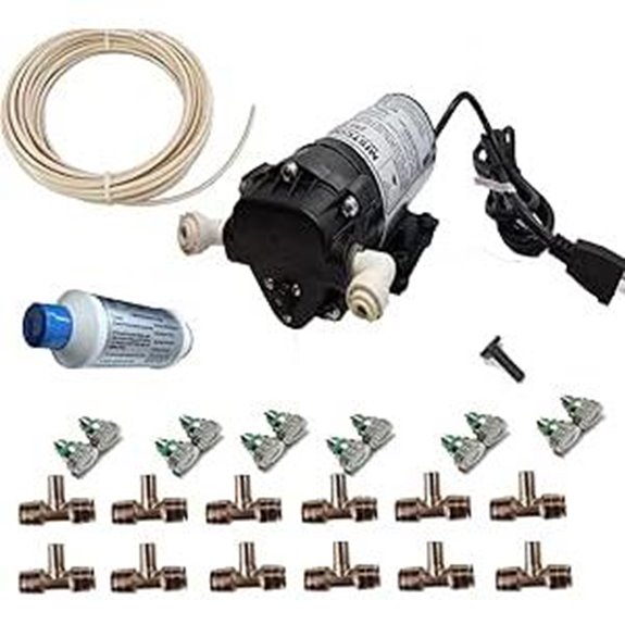 Residential Patio Misting System with 12 Nozzles