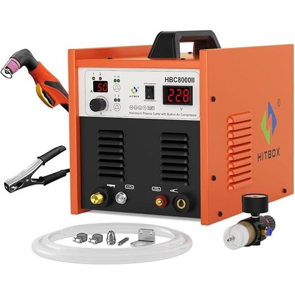 HITBOX Plasma Cutter with Built-In Air Compressor