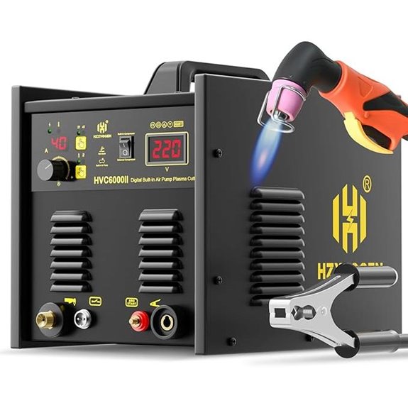 H HZXVOGEN 50A Plasma Cutter with Built-in Compressor