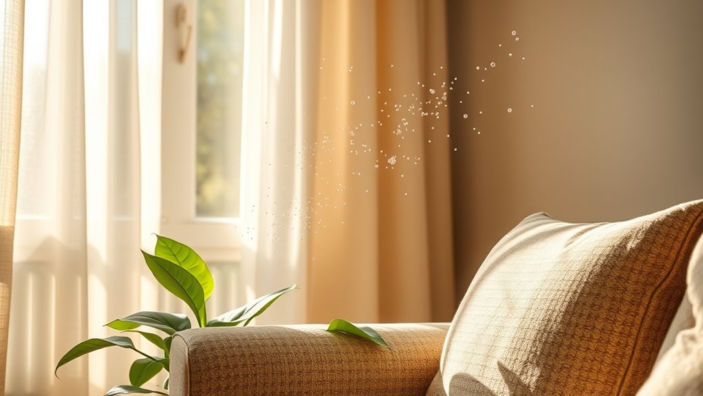 pollen enters through gaps