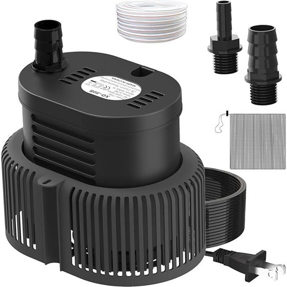 Pool Cover Pump with Drainage Hose and Long Power Cord