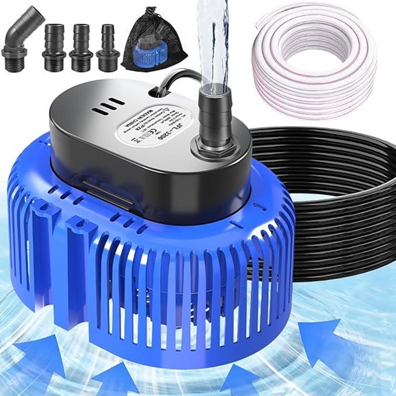 Pool Cover Pump with 16ft Drain Hose and Cord