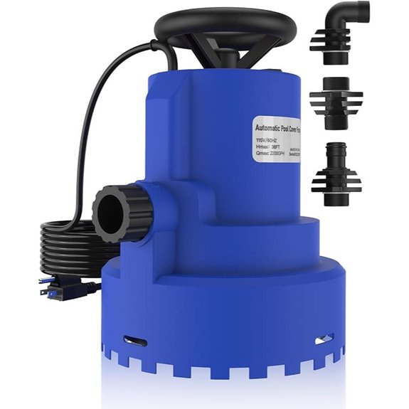 AgiiMan 1HP Submersible Water Pump for Pools