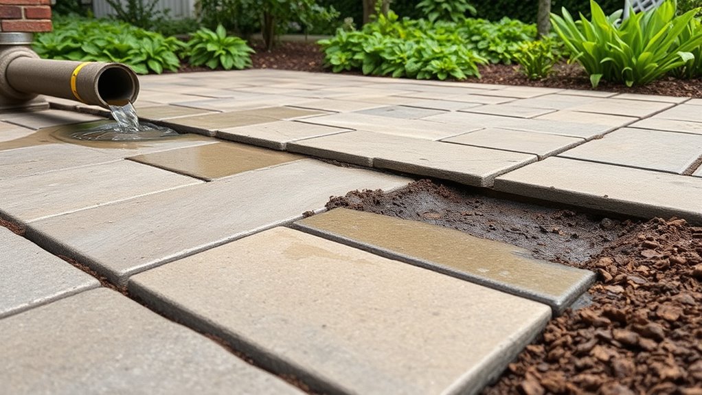 poor drainage causes shifting