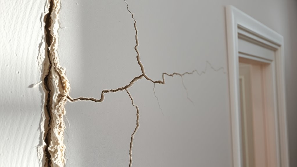 poor drywall installation causes cracks