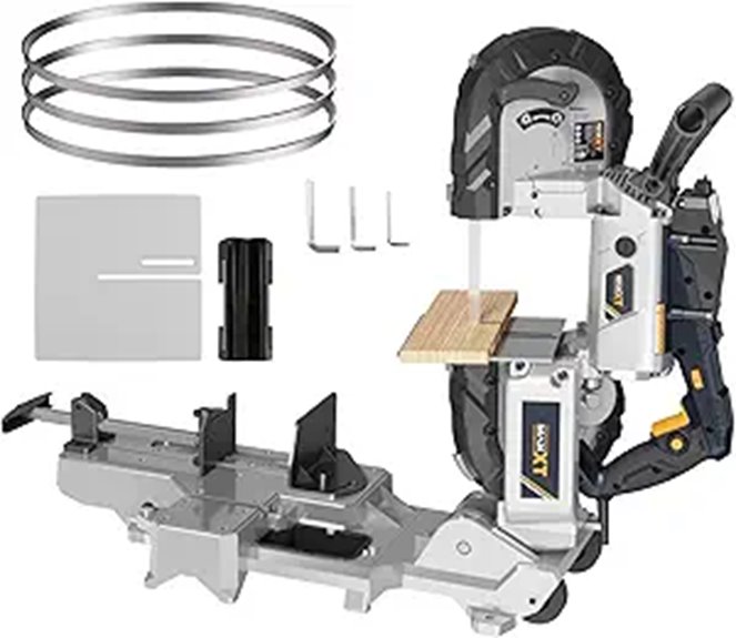 MAXXT 10-Amp Portable Bandsaw with Table and Wheels