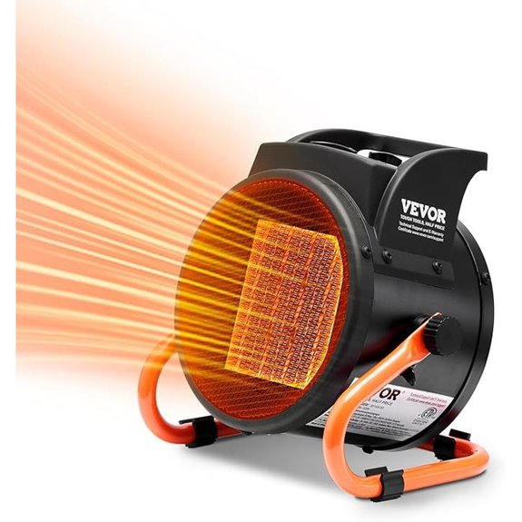 VEVOR Greenhouse Heater 1500W Portable Grow Tent Fan