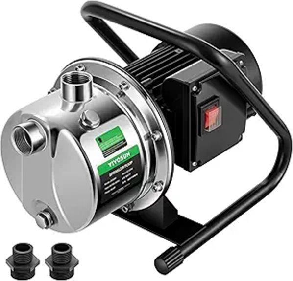 VIVOSUN 1.6HP Portable Shallow Well Pump