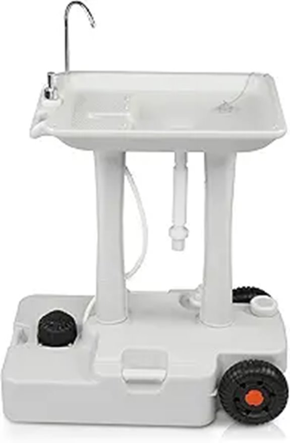 portable 30l sink with wheels