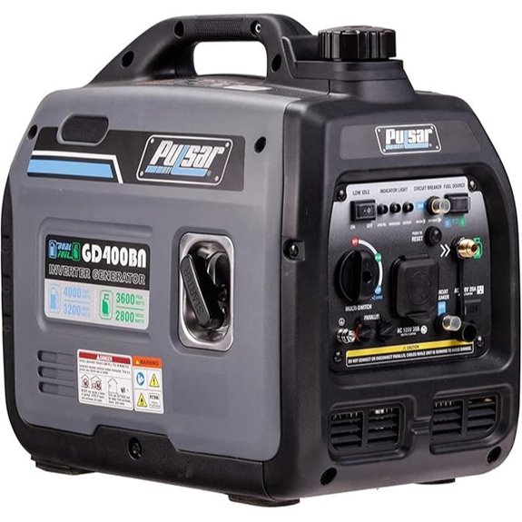 Pulsar GD400BN 4000W Portable Dual Fuel Generator