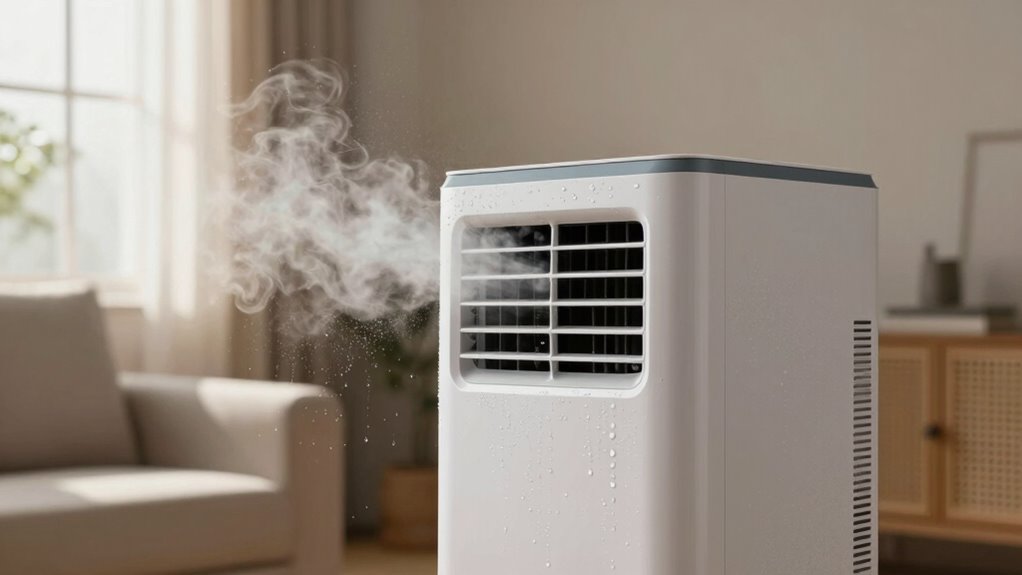 portable ac humidity problems