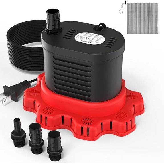 AgiiMan Pool Cover Pump 850 GPH Portable Black