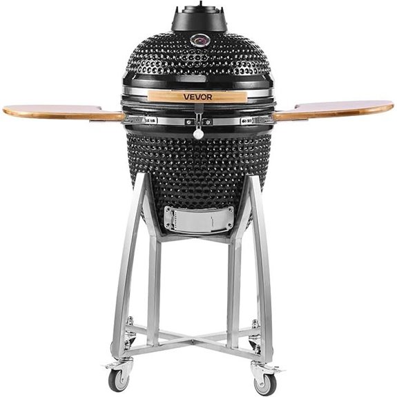VEVOR 18 Kamado Charcoal Grill with Side Shelf