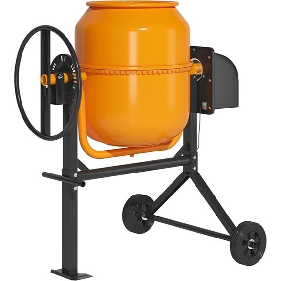 TABU 5.0 Cu.Ft. Electric Cement Mixer with Wheels