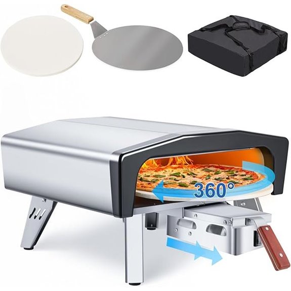 MELLCOM 20 Portable Gas Pizza Oven with Accessories