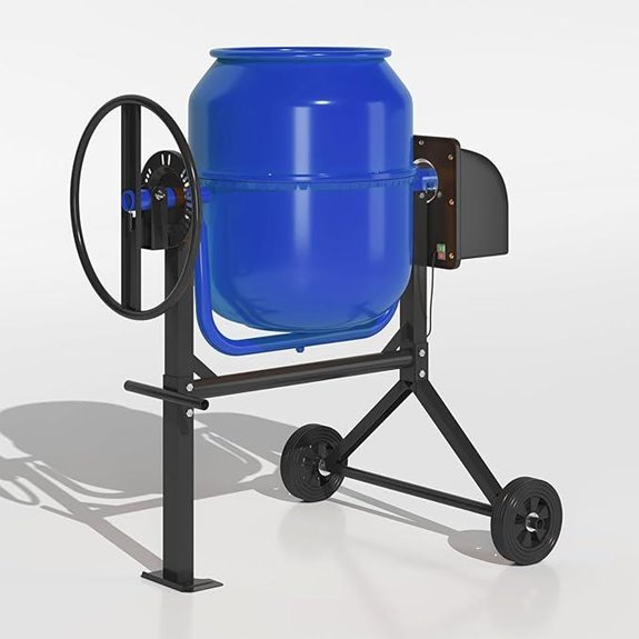 Heavy Duty Portable 5.0 Cu.Ft. Concrete Mixer