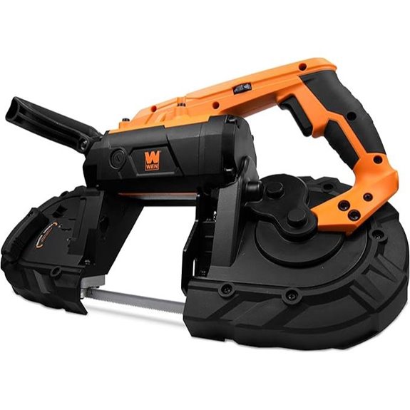 WEN Portable Band Saw for Metal 10-Amp Variable Speed Handheld (94396)