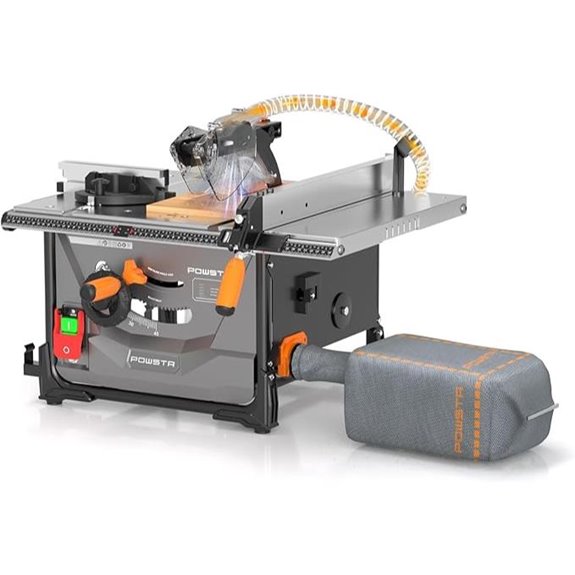 Portable Table Saw with Dust Collection Bevel & Crosscut