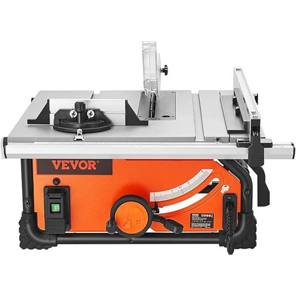 VEVOR Portable Table Saw with Dust Port