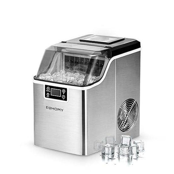 EUHOMY Ice Cube Maker Portable Self-Cleaning 45Lbs/Day