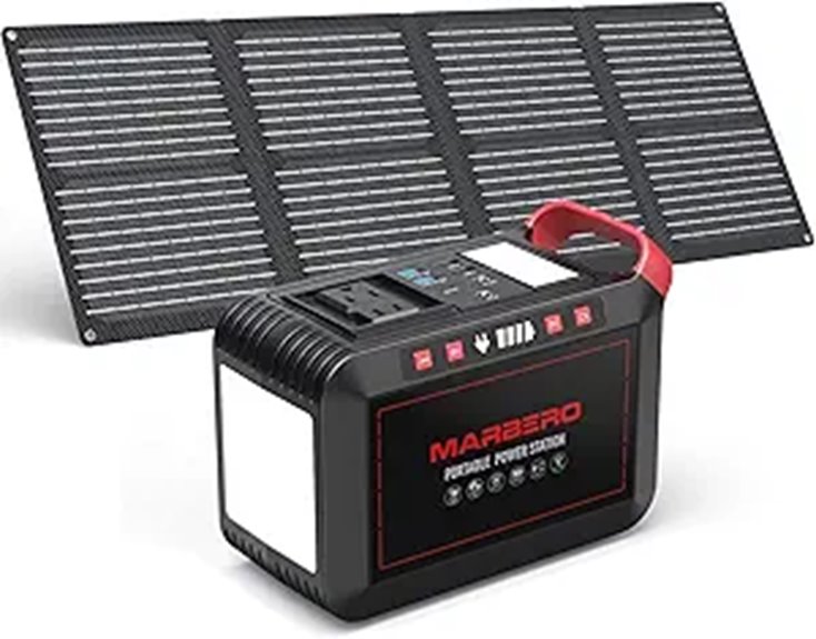MARBERO 237Wh Solar Generator & 60W Foldable Panel