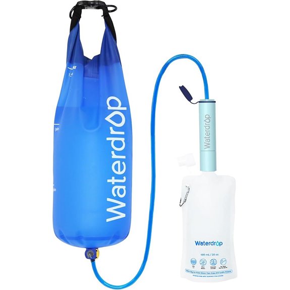 Waterdrop Gravity Water Filter Straw for Travel