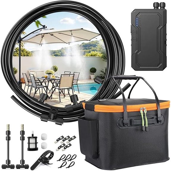 Ausic Portable Water Misting System with Pump