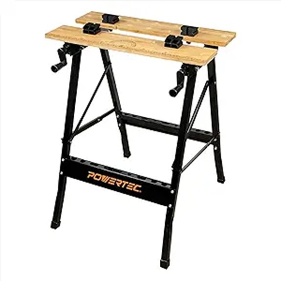 POWERTEC Portable Workbench with Vise and Accessories