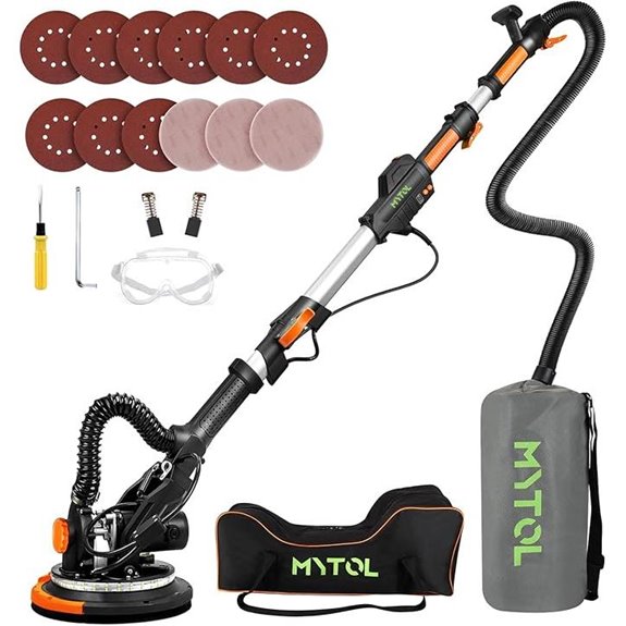 Electric Drywall Sander with Vacuum & LED Light